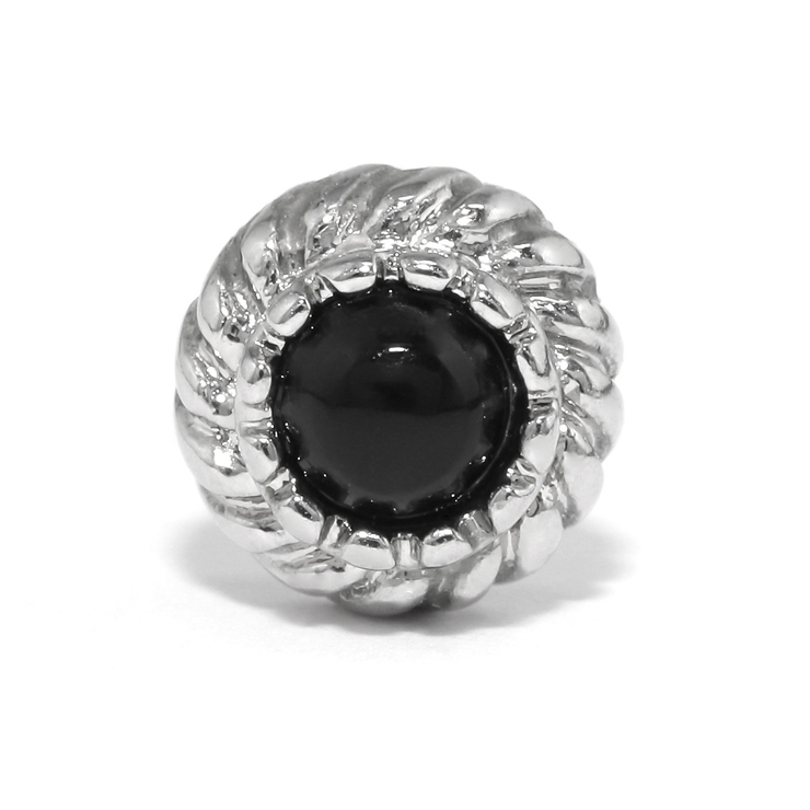 シルバー/ブラック | キャッチ ストーン カスタマイズ | ボディピアス専門店凛RIN