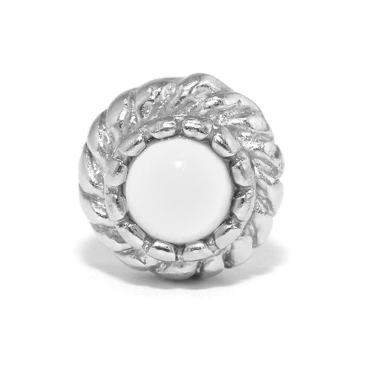 シルバー/ホワイト | キャッチ ストーン カスタマイズ | ボディピアス専門店凛RIN