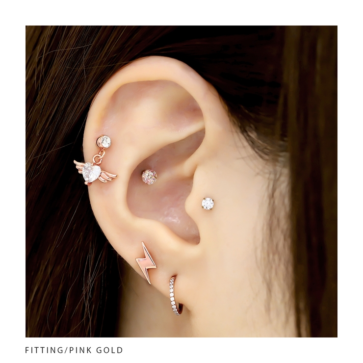 ♡∞♡∞♡様　　ボディピアス　24点 ボディピアス キャッチ0019 シルバーゴールド[品番：RINA0000077