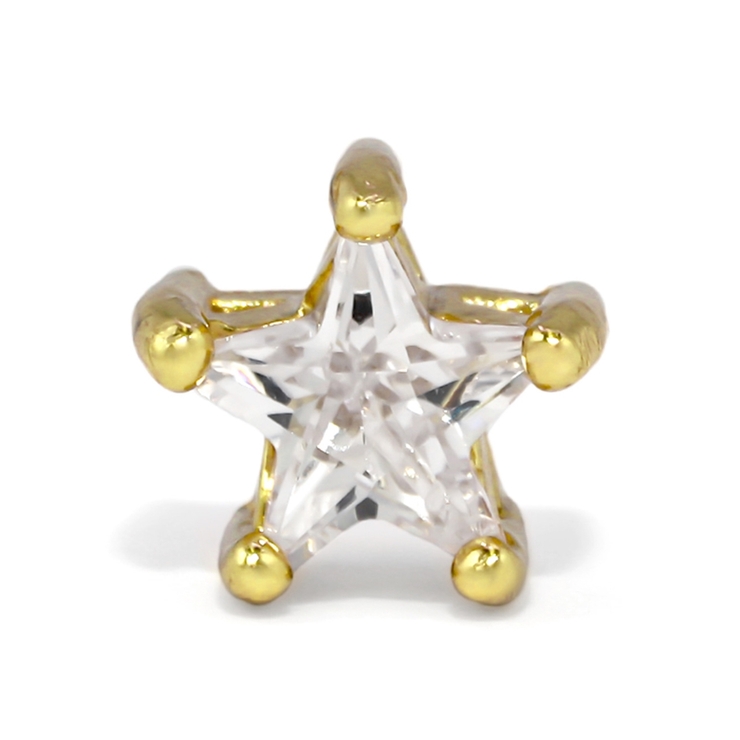 ゴールド・クリア | キャッチ ボディピアス スター | ボディピアス専門店凛RIN