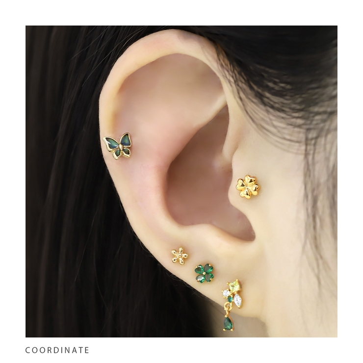 温度で色が変わる不思議なピアス バタフライ 軟骨ピアス | ボディピアス専門店凛RIN | 詳細画像6 