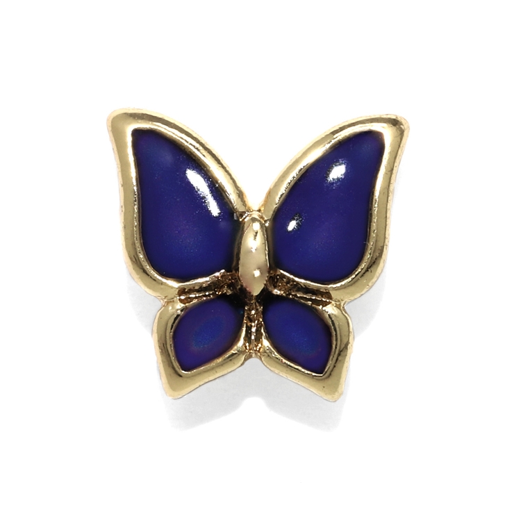 ゴールド・Lサイズ | 温度で色が変わる不思議なピアス バタフライ 軟骨ピアス | ボディピアス専門店凛RIN