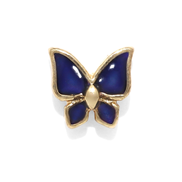 ゴールド・Sサイズ | 温度で色が変わる不思議なピアス バタフライ 軟骨ピアス | ボディピアス専門店凛RIN