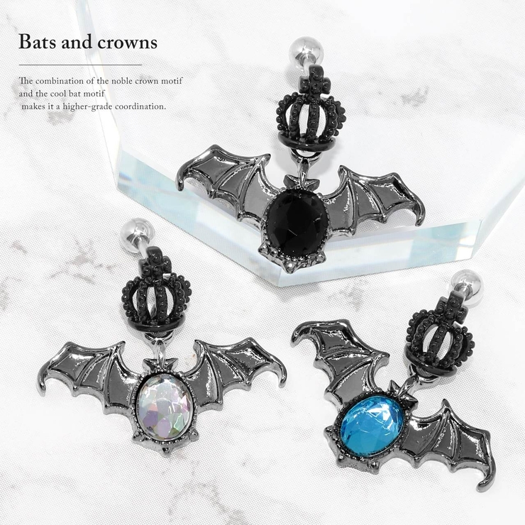 軟骨ピアス クラウン コウモリ | ボディピアス専門店凛RIN | 詳細画像2 