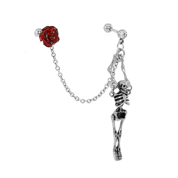 軟骨ピアス 薔薇スカル骸骨ROSE＆SKULL カスタムセット | ボディピアス専門店凛RIN | 詳細画像11 
