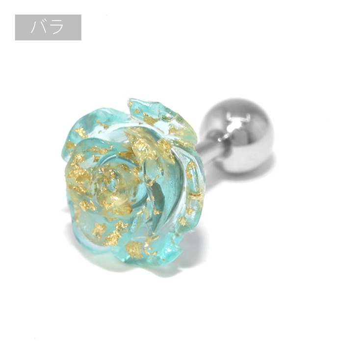 軟骨ピアス 薔薇スカル骸骨ROSE＆SKULL カスタムセット | ボディピアス専門店凛RIN | 詳細画像15 