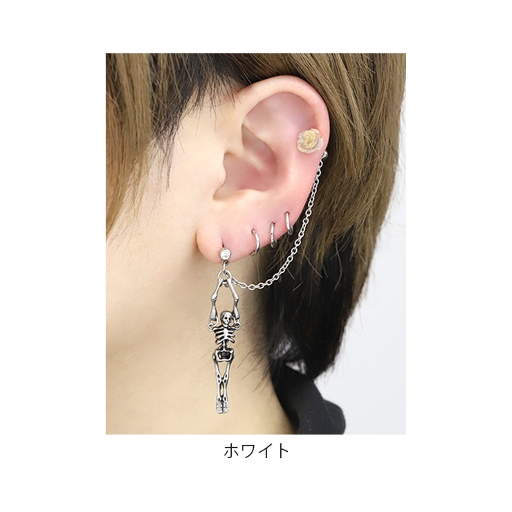 軟骨ピアス 薔薇スカル骸骨ROSE＆SKULL カスタムセット | ボディピアス専門店凛RIN | 詳細画像6 