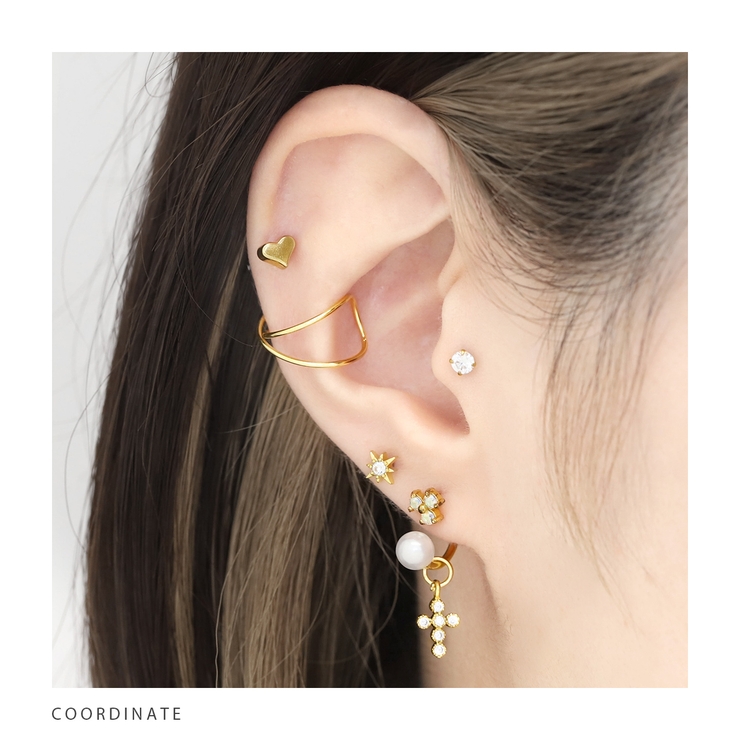 ピアス ハートかわいいカスタマイズset ボディピアスラブレットスタッド | ボディピアス専門店凛RIN | 詳細画像14 