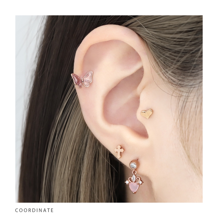 ピアス ハートかわいいカスタマイズset ボディピアスラブレットスタッド | ボディピアス専門店凛RIN | 詳細画像15 