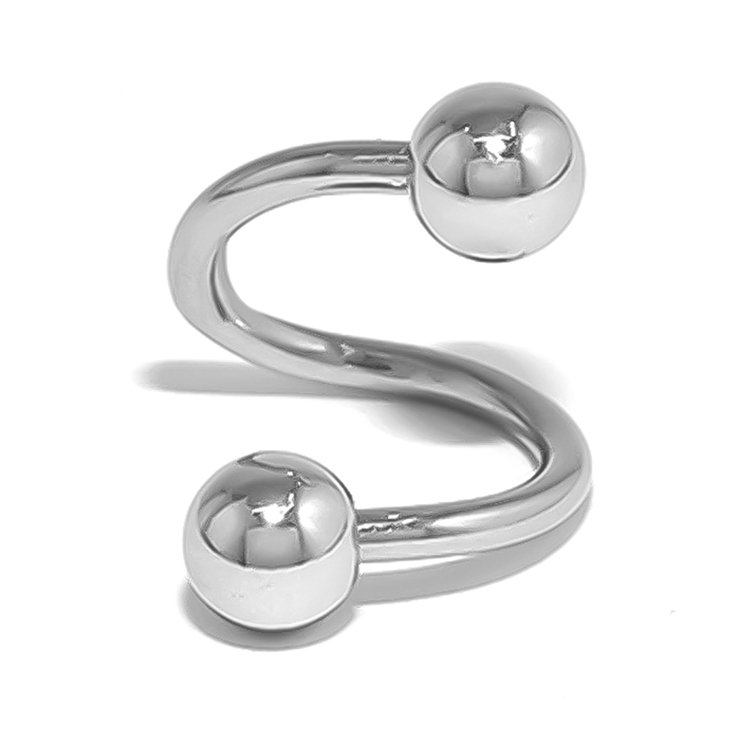 16G・右巻き | ボディピアス スパイラルバーベル サージカルステンレス軟骨ピアス | ボディピアス専門店凛RIN