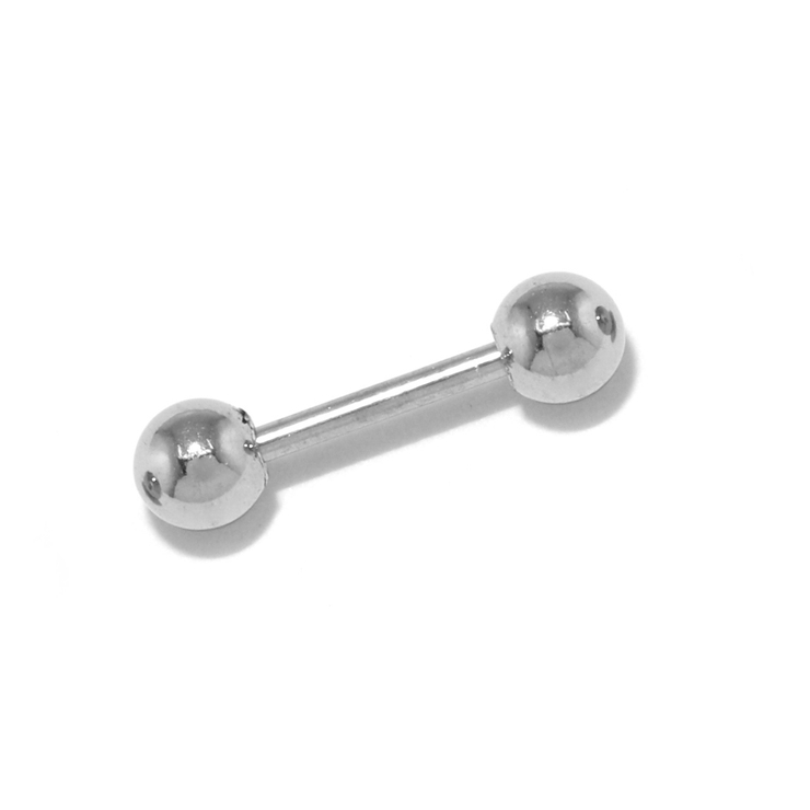 シルバー・6mm×3mm | ストレートバーベル ボディピアス 軟骨 | ボディピアス専門店凛RIN