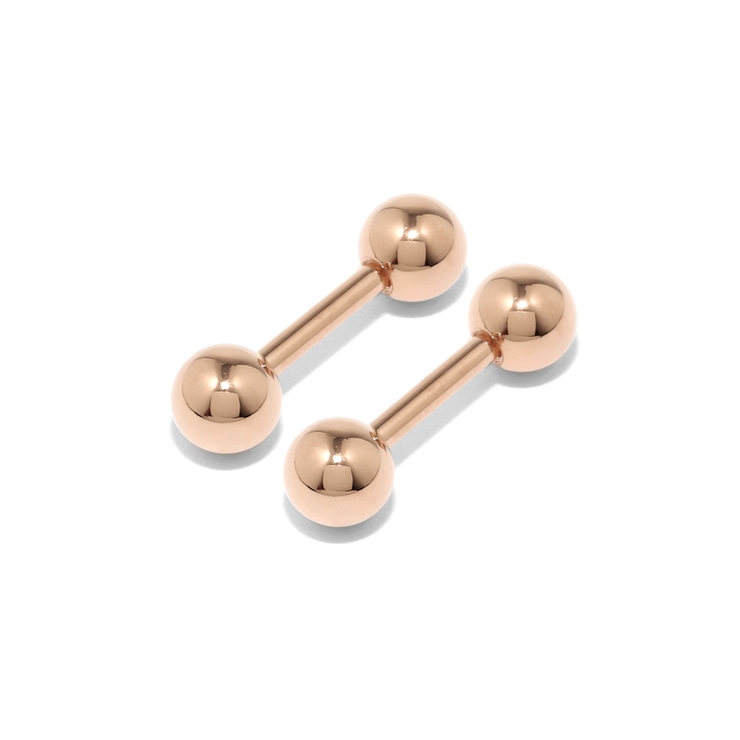 ピンクゴールド | ピアス 24金ピンクゴールドK24K18PGコーティング上質きれい アクセサリー | ボディピアス専門店凛RIN