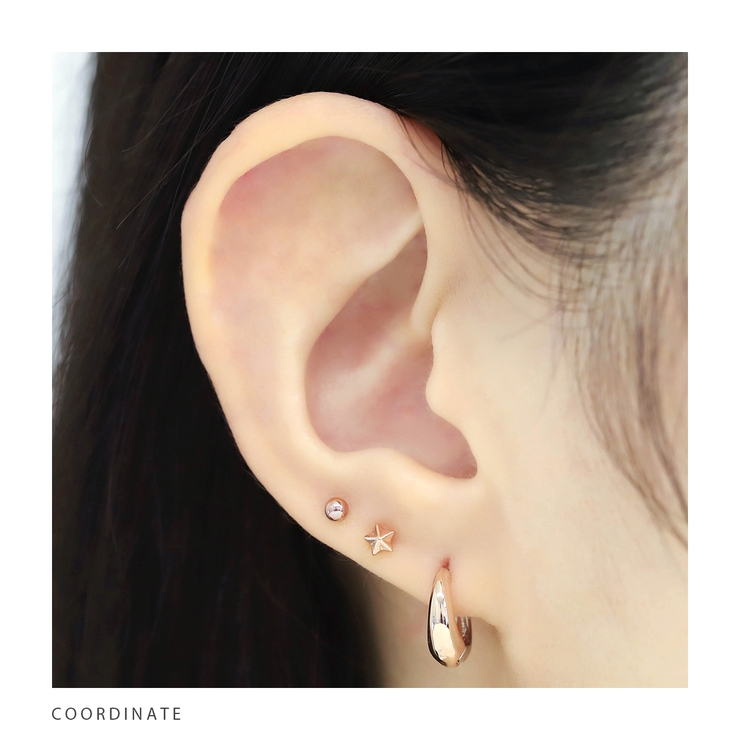 軟骨ピアス かわいい 星スターちいさめ立体感きらきら金属