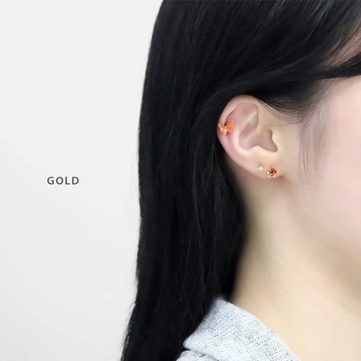 軟骨ピアス ハートフラワージュエル輪リースキュービックジルコニア ボディピアス | ボディピアス専門店凛RIN | 詳細画像4 