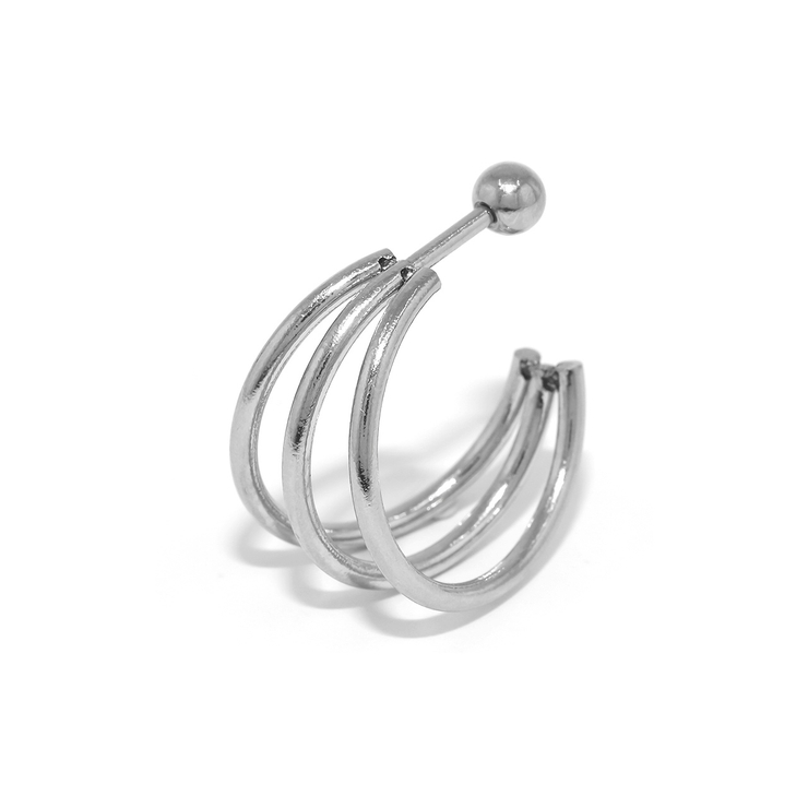 トリプル | 軟骨ピアス 2連3連ハーフフープシンプル洗練スタイリッシュ ボディピアス | ボディピアス専門店凛RIN