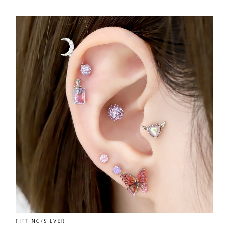 軟骨ピアス 香水瓶パフュームボトル[品番：RINA0002102]｜ボディ