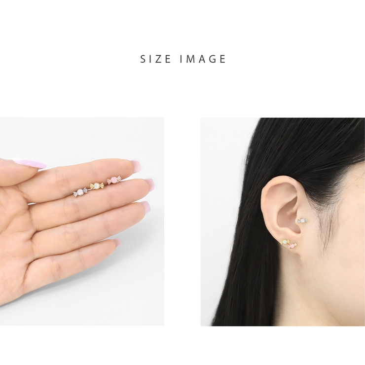 軟骨ピアス キャンディ飴ジュエルキュービックジルコニアかわいい ボディピアス | ボディピアス専門店凛RIN | 詳細画像7 