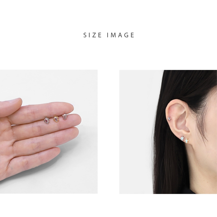 軟骨ピアス ハワイアンホヌウミガメ亀かわいい南国夏 ボディピアス | ボディピアス専門店凛RIN | 詳細画像7 