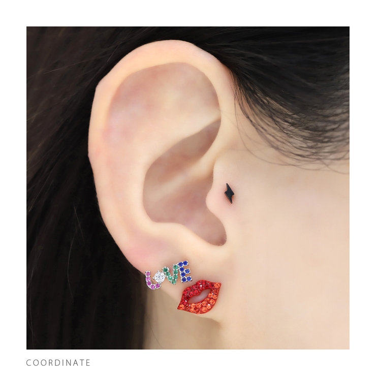 軟骨ピアス リップくちびるLOVEユニーク個性的個性派ジュエル ボディピアス | ボディピアス専門店凛RIN | 詳細画像5 