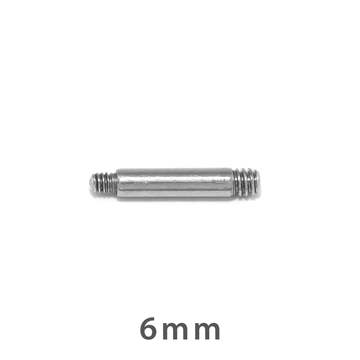 6mm | 軟骨ピアス マジックシャフトパーツネジ山 16Gのキャッチがつけられる14Gシャ… | ボディピアス専門店凛RIN