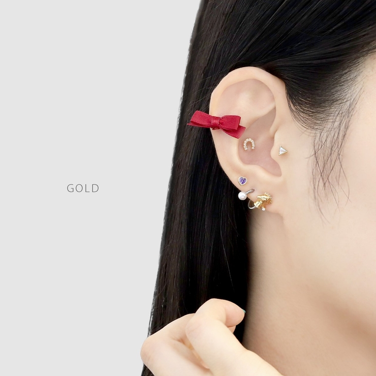 キャッチ ホースシュー馬蹄蹄鉄幸運ていてつジュエル ボディピアス | ボディピアス専門店凛RIN | 詳細画像5 