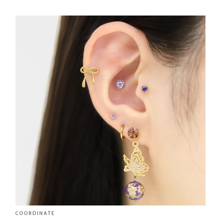 軟骨ピアス アクリルボール箔ホイルクリア綺麗うるつや感 ボディピアス | ボディピアス専門店凛RIN | 詳細画像5 