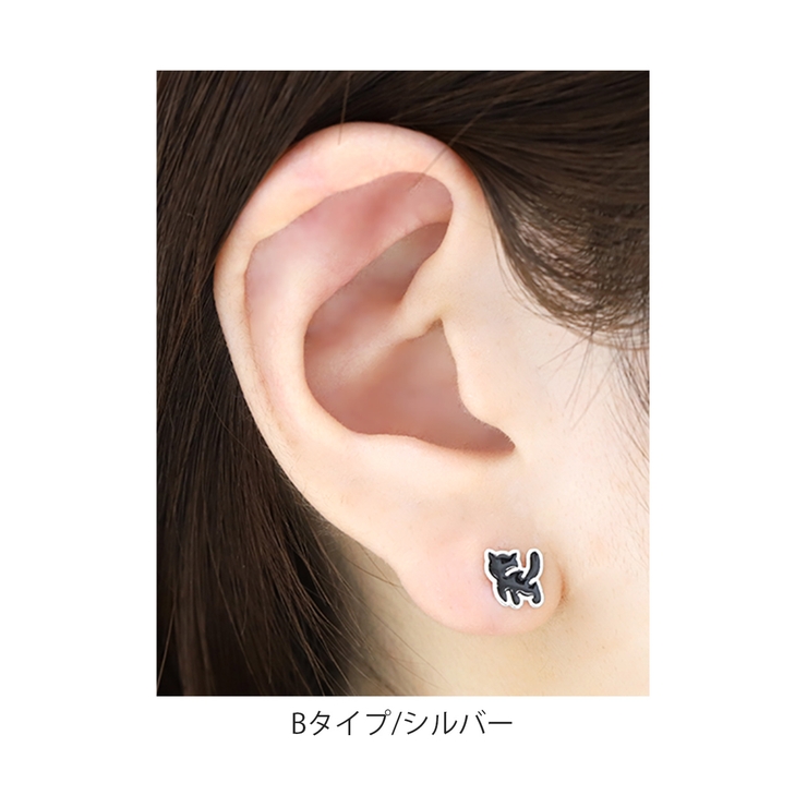 軟骨ピアス CAT猫動物ねこ ストレートバーベルボディピアス | ボディピアス専門店凛RIN | 詳細画像4 
