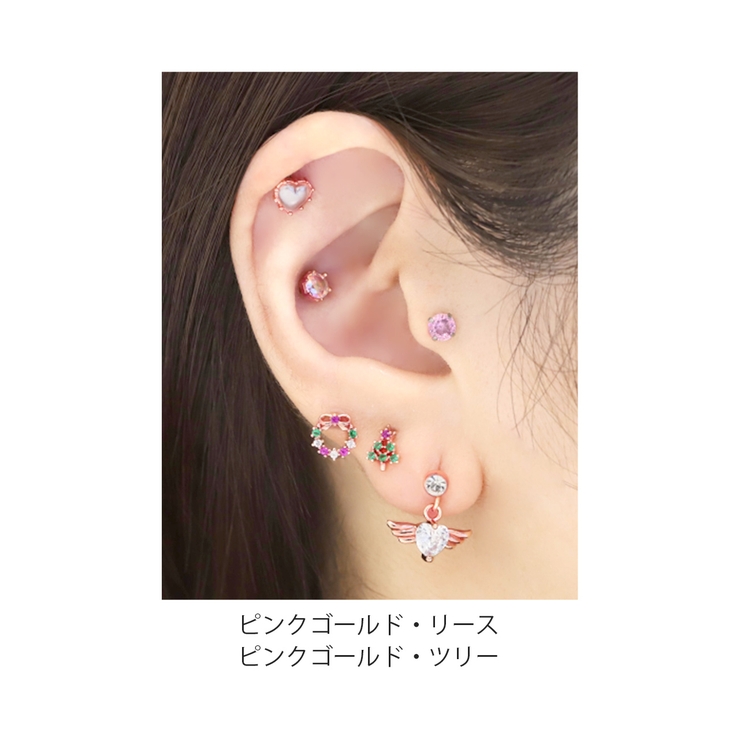 軟骨ピアス クリスマス冬雪だるま リースツリートナカイ動物 | ボディピアス専門店凛RIN | 詳細画像10 