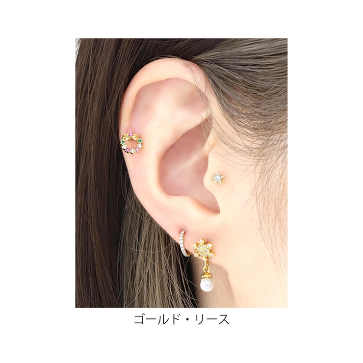 軟骨ピアス クリスマス冬雪だるま リースツリートナカイ動物 | ボディピアス専門店凛RIN | 詳細画像9 