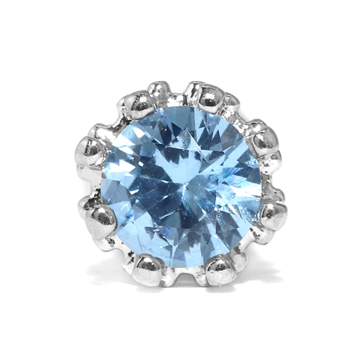 ライトブルー | ボディピアス 王冠ジュエル クラウンピアス | ボディピアス専門店凛RIN