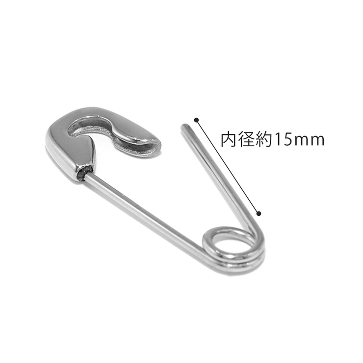 軟骨ピアス 安全ピンロング ユニーククール | ボディピアス専門店凛RIN | 詳細画像12 