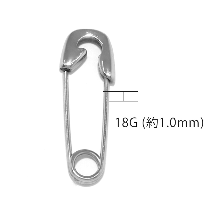 軟骨ピアス 安全ピンロング ユニーククール | ボディピアス専門店凛RIN | 詳細画像14 