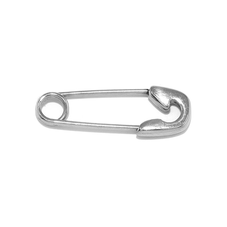 シルバー | 軟骨ピアス 安全ピンロング ユニーククール | ボディピアス専門店凛RIN