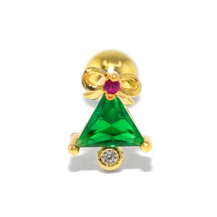 軟骨ピアス クリスマスジュエル ツリートナカイ靴下[品番