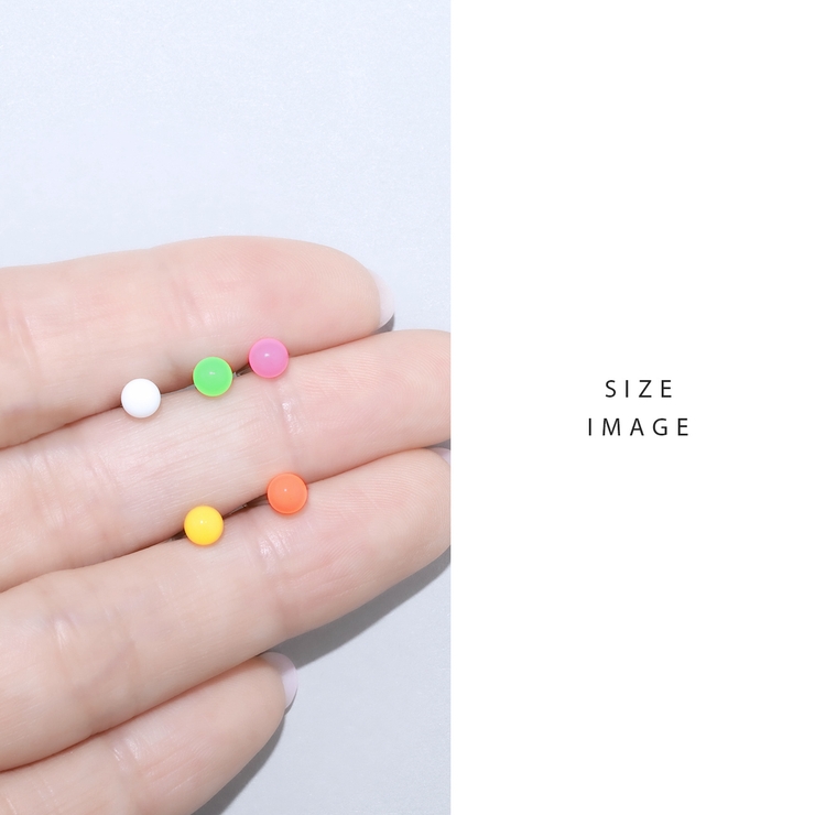 ボディピアスキャッチ ボールキャッチ16G18G 金属アレルギーアクリル | ボディピアス専門店凛RIN | 詳細画像12 