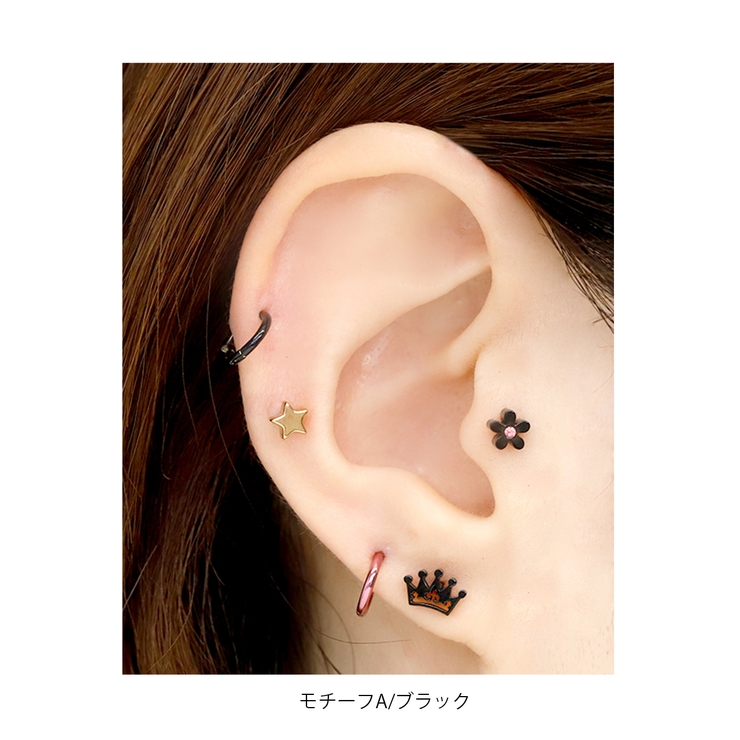 クラウン 王冠ストレートバーベル ボディピアス | ボディピアス専門店凛RIN | 詳細画像6 