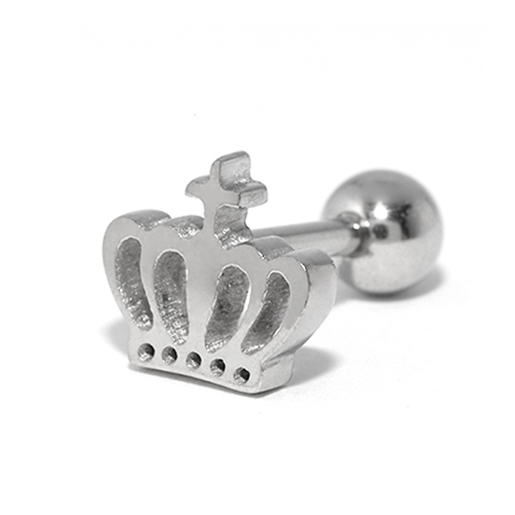 クラウン 王冠ストレートバーベル ボディピアス | ボディピアス専門店凛RIN | 詳細画像8 