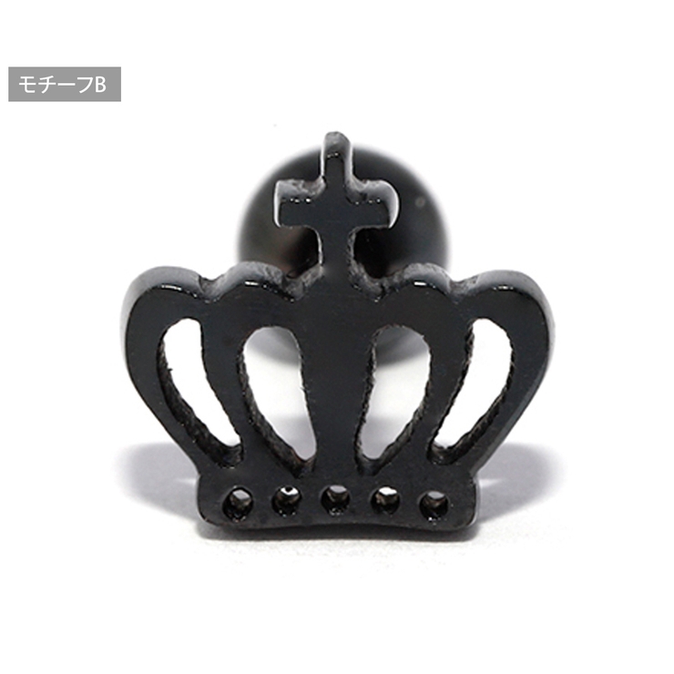 クラウン 王冠ストレートバーベル ボディピアス | ボディピアス専門店凛RIN | 詳細画像19 
