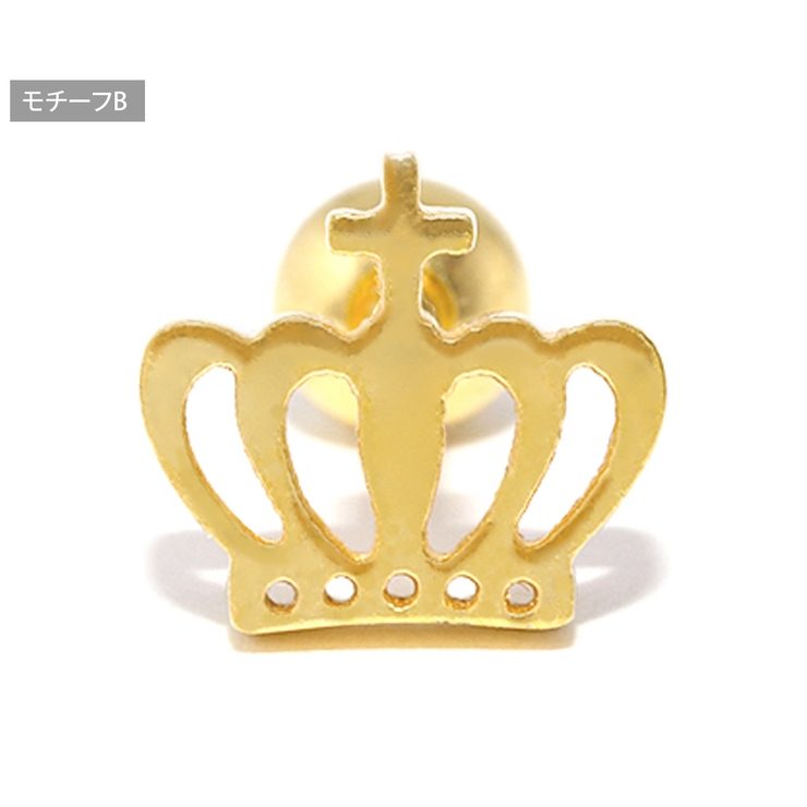 クラウン 王冠ストレートバーベル ボディピアス | ボディピアス専門店凛RIN | 詳細画像18 