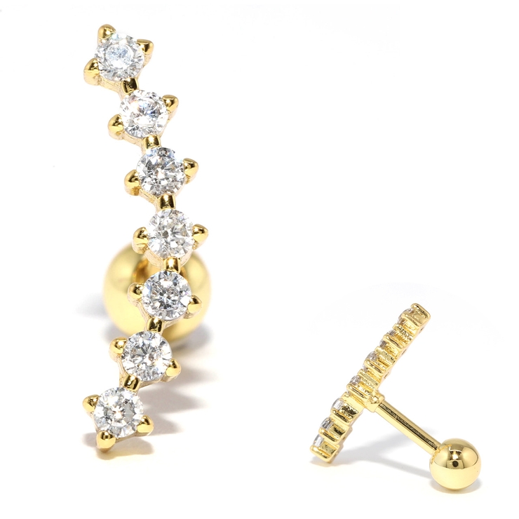 ゴールド | ボディピアス ジュエル ストレートバーベル | ボディピアス専門店凛RIN