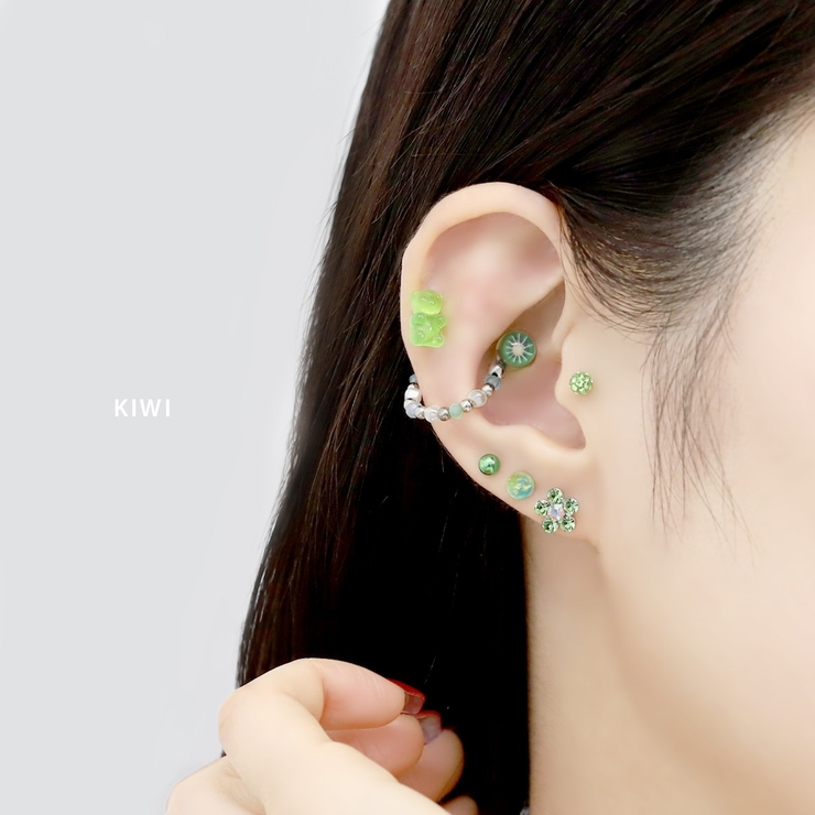 軟骨ピアス フルーツ果実オレンジキウイスイカカラフル ボディピアス | ボディピアス専門店凛RIN | 詳細画像4 