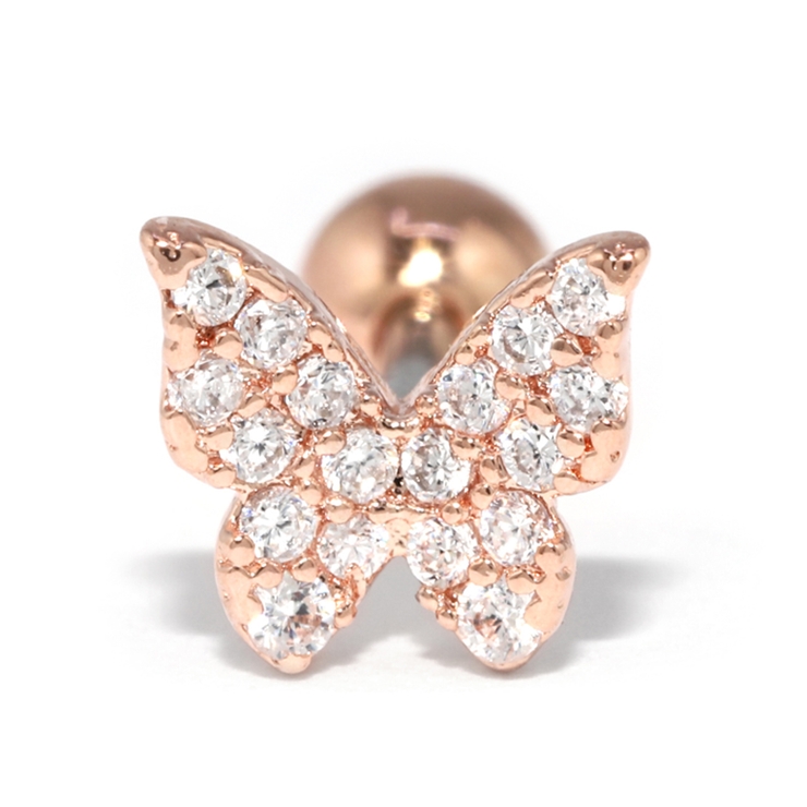 ピンクゴールド | ボディピアス バタフライ 蝶 | ボディピアス専門店凛RIN