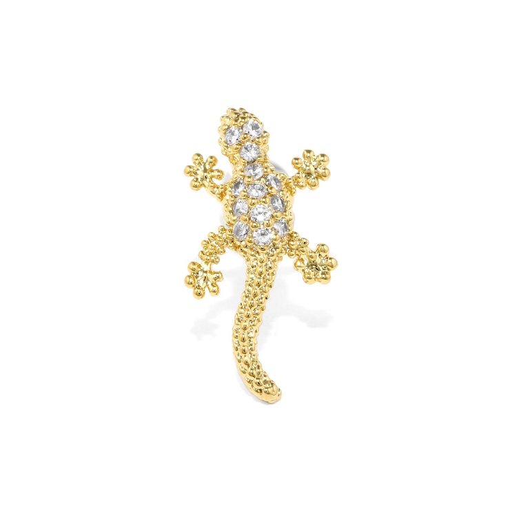 ゴールド | 軟骨ピアス トカゲ蜥蜴リザード爬虫類個性派キラキラかっこいい ボディピアス | ボディピアス専門店凛RIN