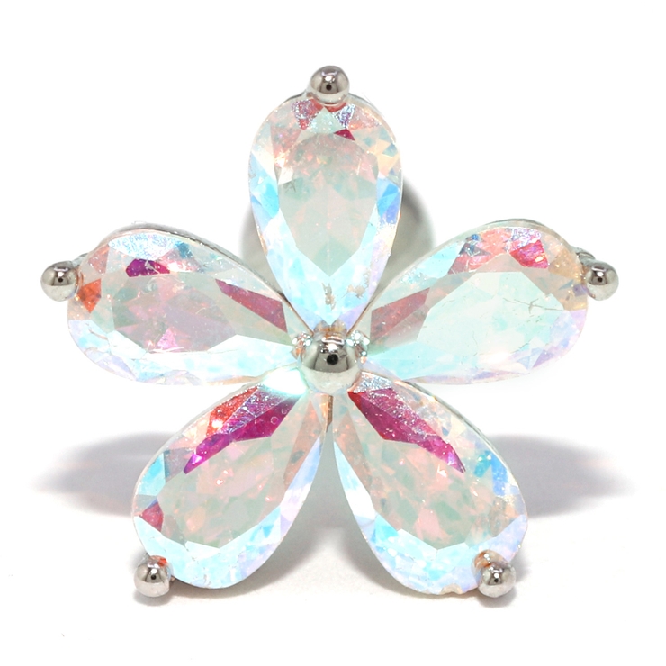シルバー | 軟骨ピアス フラワー 花 | ボディピアス専門店凛RIN