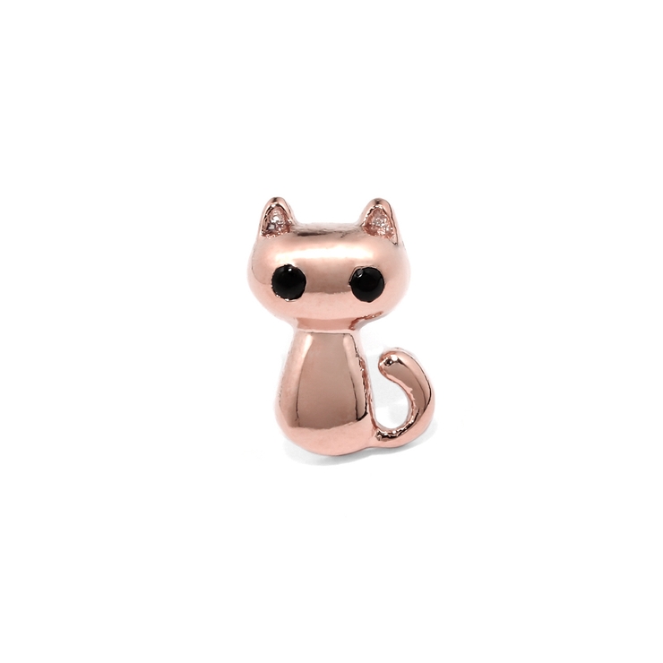 軟骨ピアス 猫ねこ魚さかな魚の骨かわいい小さめジュエル ボディピアス