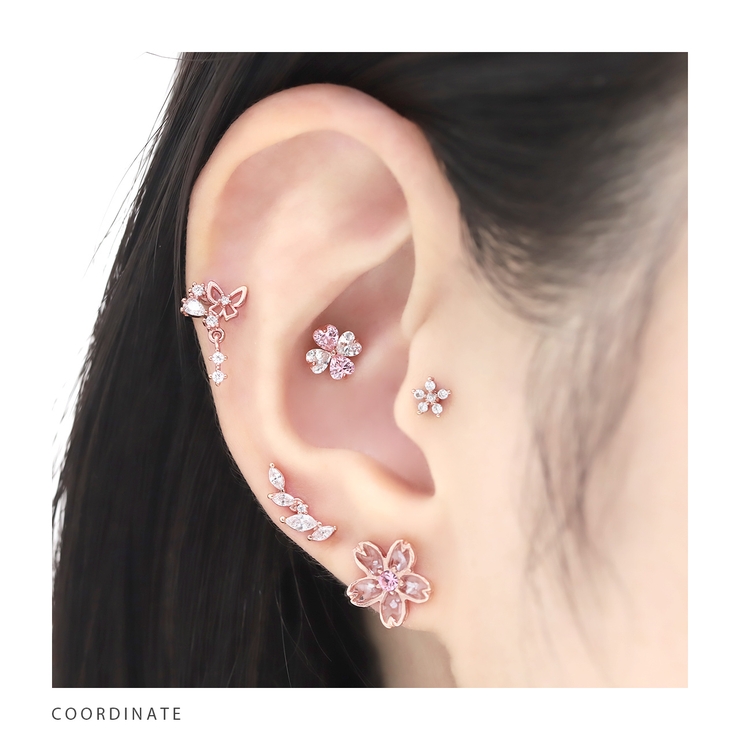 軟骨ピアス クローバー四つ葉ジュエルキュービックジルコニア ボディピアス | ボディピアス専門店凛RIN | 詳細画像20 