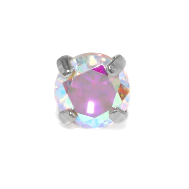 軟骨ピアス 一粒ジュエル星ハートWフェイスジルコニアつけっぱなし