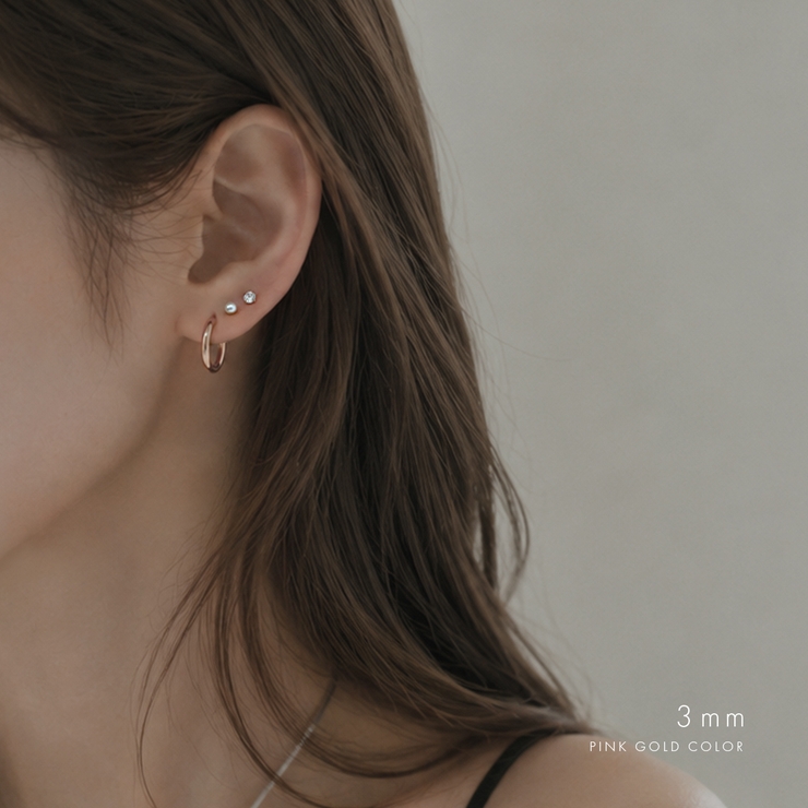 軟骨ピアス 一粒ジュエル選べるサイズ ボディピアス | ボディピアス専門店凛RIN | 詳細画像12 