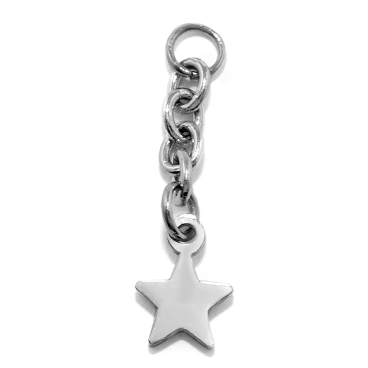 シルバー | チャームスター チェーンパーツ ボディピアスサージカルステンレス | ボディピアス専門店凛RIN