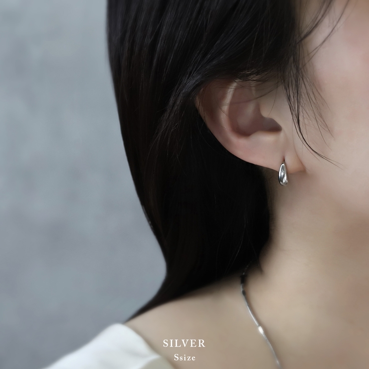 ピアス ティアドロップハーフフープ大人カワイイシンプル アクセサリー | ボディピアス専門店凛RIN | 詳細画像8 